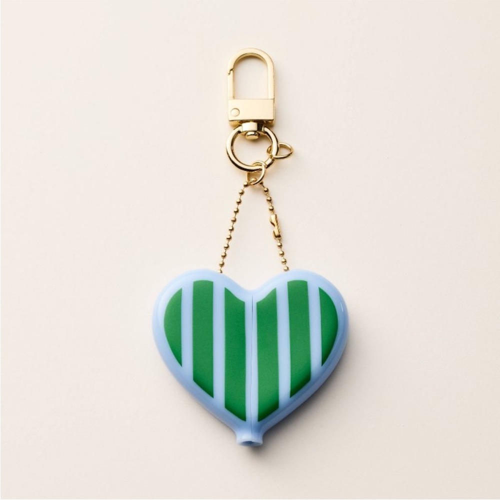 NWT Kate Spade X Target Limited Release Striped Heart Coin Purse Bag Charm - Picture 3 of 7